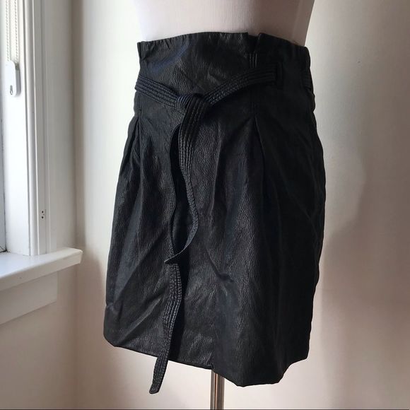NWOT Free People Faux Leather Payton Miniskirt - Picture 6 of 12
